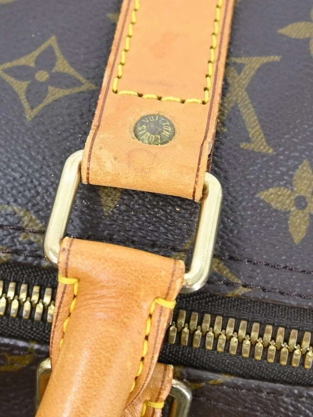Best03 LOUIS VUITTON KEEPALL 55 TRAVEL HANDBAG MONOGRAM